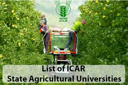 List of ICAR State Agricultural Universities