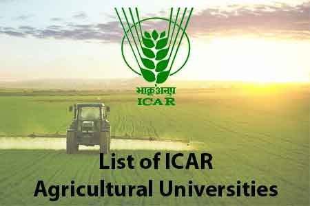 List of ICAR Agricultural Universities